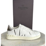 VALENTINO - VLTN Open White Leather Sneakers Men’s Sz 42