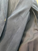CARLA ZAMPATTI - Chelsea Suedette Cape Jacket - Navy Sz 14