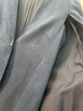 CARLA ZAMPATTI - Chelsea Suedette Cape Jacket - Navy Sz 14