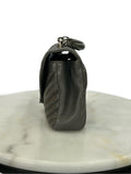 SAINT LAURENT - College Medium Bag - Grey Quilted Leather