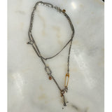 ALEXANDER McQUEEN - Charm & Safety Pin Necklace