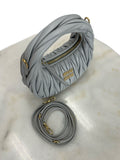 MIU MIU - Wander Matelassé Leather Hobo Mini-Bag - Pearl Grey
