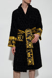 VERSACE - I Love Black Baroque Bathrobe Men’s Sz L