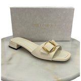 JIMMY CHOO - Hawke Mule Flats in Latte/Gold Sz 40 EU