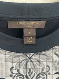 LOUIS VUITTON - Floral Silk/Cotton T-Shirt Sz S