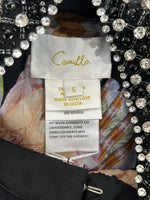 CAMILLA - Lady Of The Moon Feather Beaded Gilet Sz S