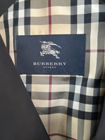 BURBERRY - Black Trench Coat Sz 10-12
