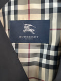 BURBERRY - Black Trench Coat Sz 10-12