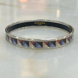HERMES - Clous en Trompe L'Oeil Enamel Slim Bangle