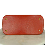 PRADA - Saffiano Orange Vernis Dome Bag