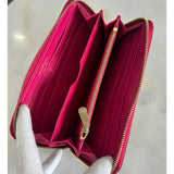 SALVATORE FERRAGAMO - Leather St.Bouquet Zip-around Wallet