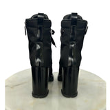 PRADA - Leather & Nylon Booties Sz 38