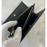PRADA - Black Saffiano Triangle Wallet