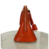 PRADA - Saffiano Orange Vernis Dome Bag