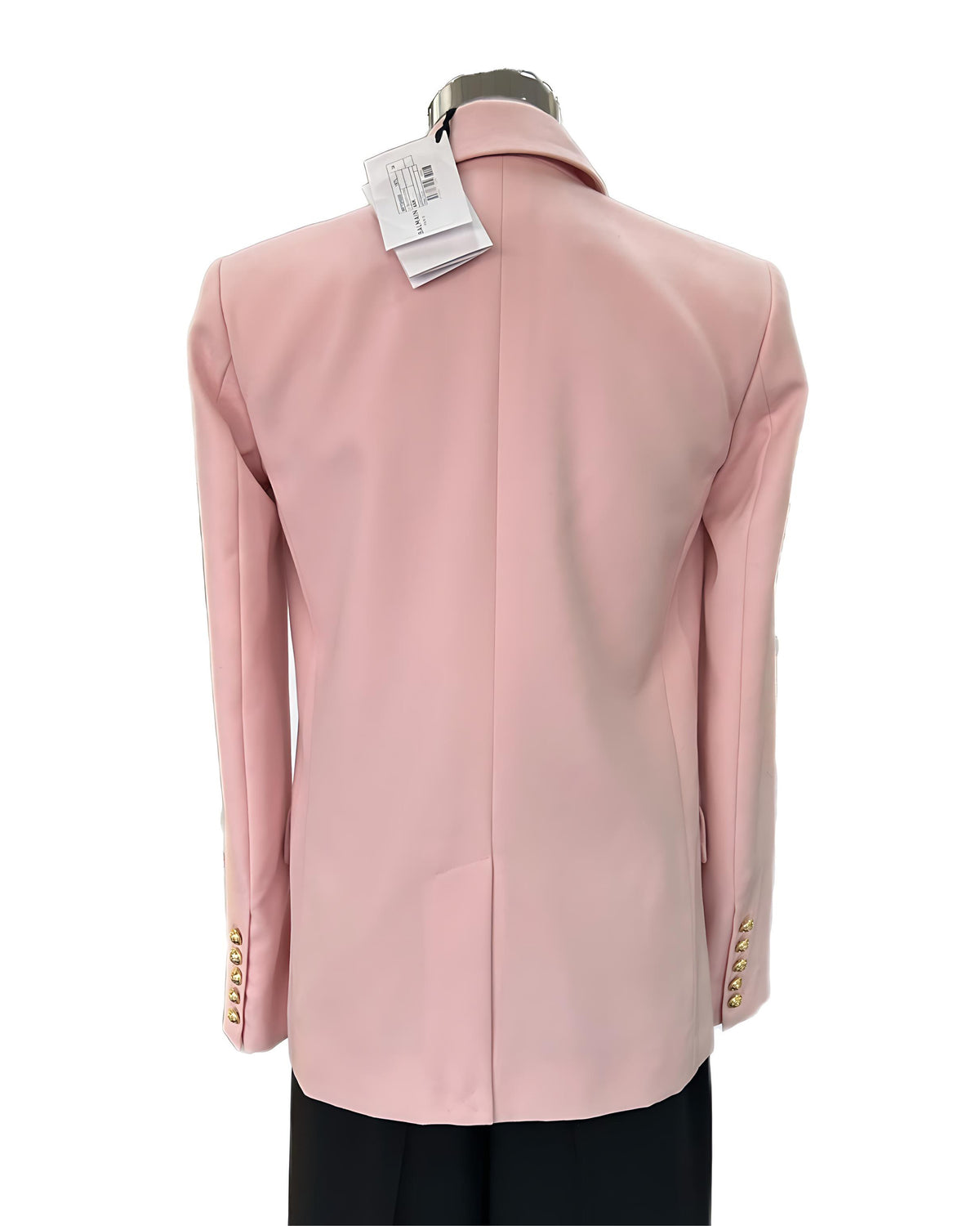 BALMAIN - Double Breasted Pink Wool Blazer Sz 34 FR