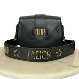 DIOR - D-Fence Black Saddle Bag & Two Straps