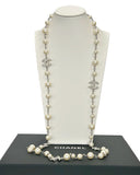 CHANEL - CC Diamanté & Pearl Long Necklace