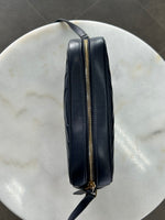 SAINT LAURENT - Lou Navy Quilted Leather Camera Bag