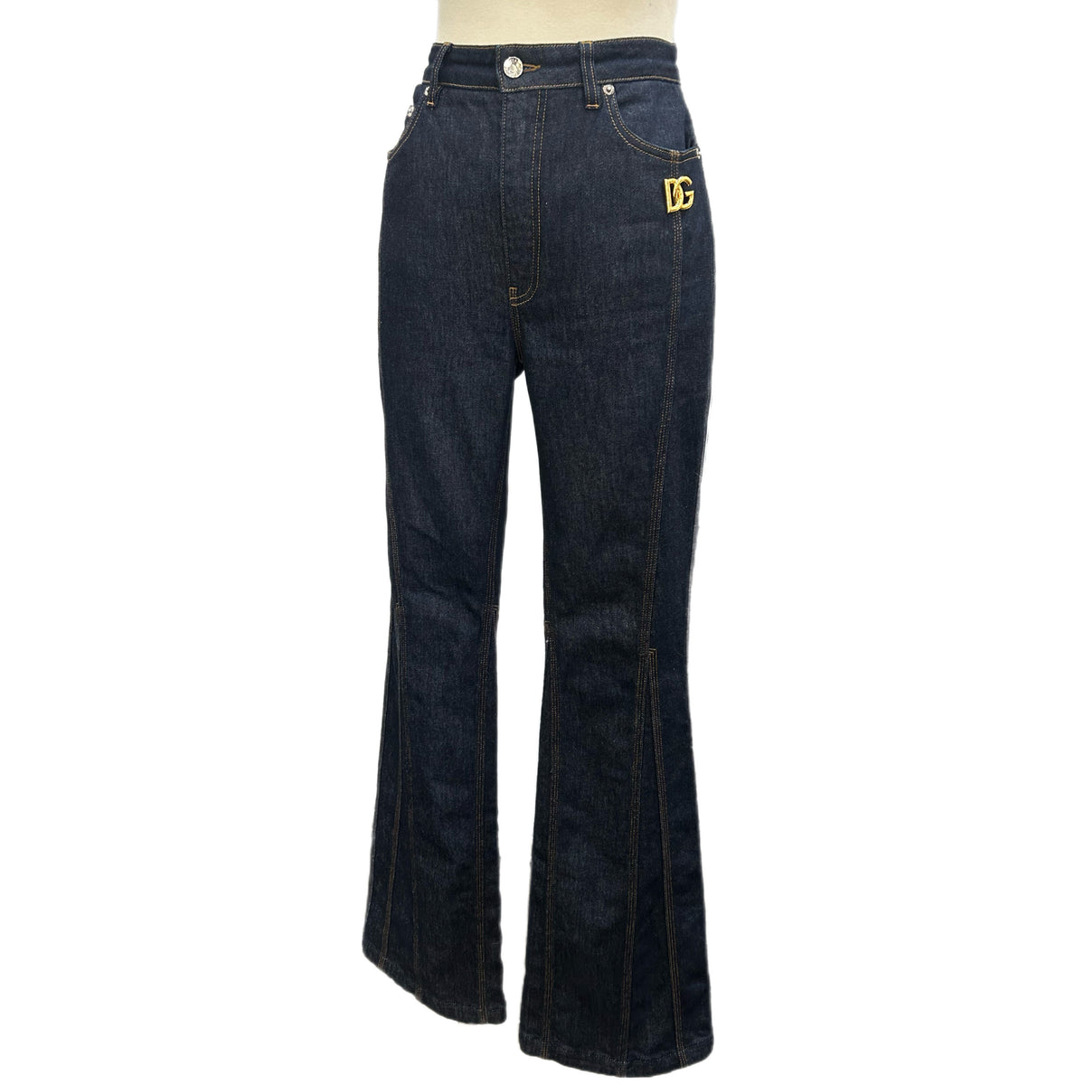 DOLCE & GABBANA - High-Rise Flared Jeans Sz 46