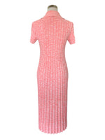 SCANLAN THEODORE - Pleated Rib Placket Dress in Pink