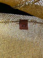 MISSONI - Gold Lurex Cardigan Sz 42