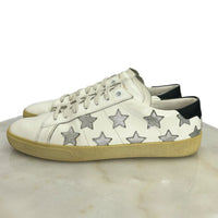 SAINT LAURENT - Silver Star Court Sneakers Sz EU 42