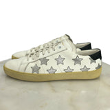 SAINT LAURENT - Silver Star Court Sneakers Sz EU 42