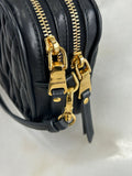 MIU MIU - Black Matelassé Crossbody Bag