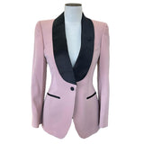 TOM FORD - Pink Wool & Silk Jacket Sz 40