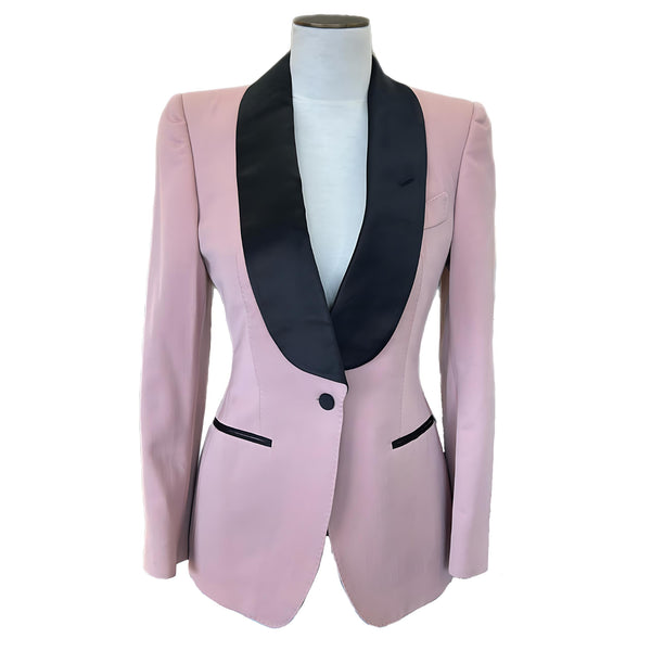TOM FORD - Pink Wool & Silk Jacket Sz 40