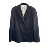 RIKA STUDIOS - Black Felt Wool Blazer Sz L