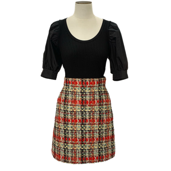 GUCCI - Multicoloured Tweed Skirt Sz 40
