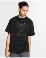 LOUIS VUITTON - LV Stitch Print & Embroidered T-Shirt