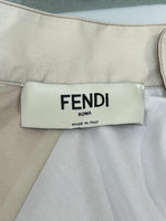 FENDI - FF Puzzle Print Cotton Shirt Dress Sz 42