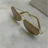 VICTORIA BECKHAM - 18k Gold-Plated Aviator Sunglasses