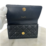 DIOR - Caro Pouch Chain Bag - Black Cannage Leather