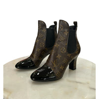 LOUIS VUITTON - Monogram Revival Ankle Boots Sz 36.5