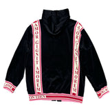 DOLCE & GABBANA - Velvet Hooded Jacket ‘Love Begets Love’ Sz IT 44