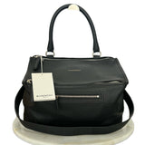 GIVENCHY - Pandora Black Leather Medium Bag