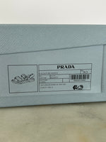 PRADA - White Padded Leather Sandals Sz 38.5