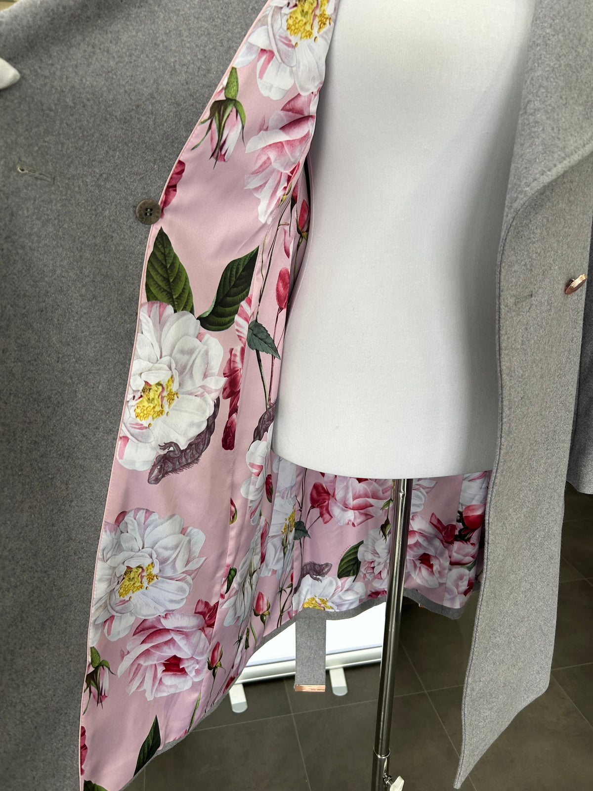 TED BAKER - Sandra Funnel Neck Wrap Coat Sz 2