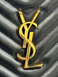 SAINT LAURENT - Lou Black Soft Quilted Leather Camera Bag