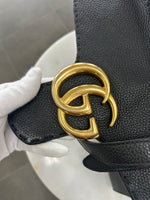 GUCCI - Black Marmont Top Handle Shoulder Bag