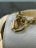 LOUIS VUITTON - Twist MM Chain Bag White / Gold