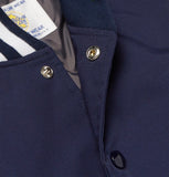 GOLDEN BEAR - Hayes Leather-Panelled Wool-Blend Bomber Jacket