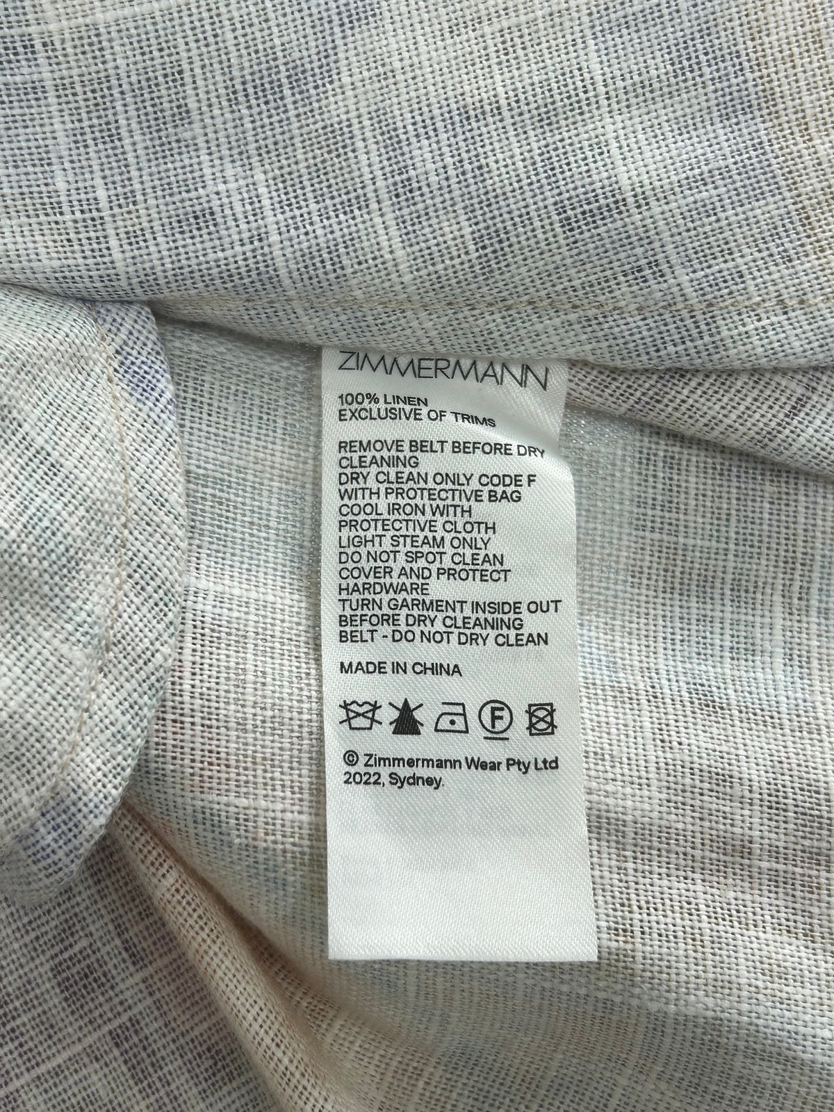ZIMMERMANN - Kaleidoscope Buttoned Mini Dress Sz 3