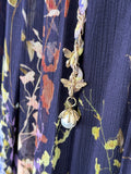 ZIMMERMANN - Sleeveless Floral Pleated Dress Sz 1