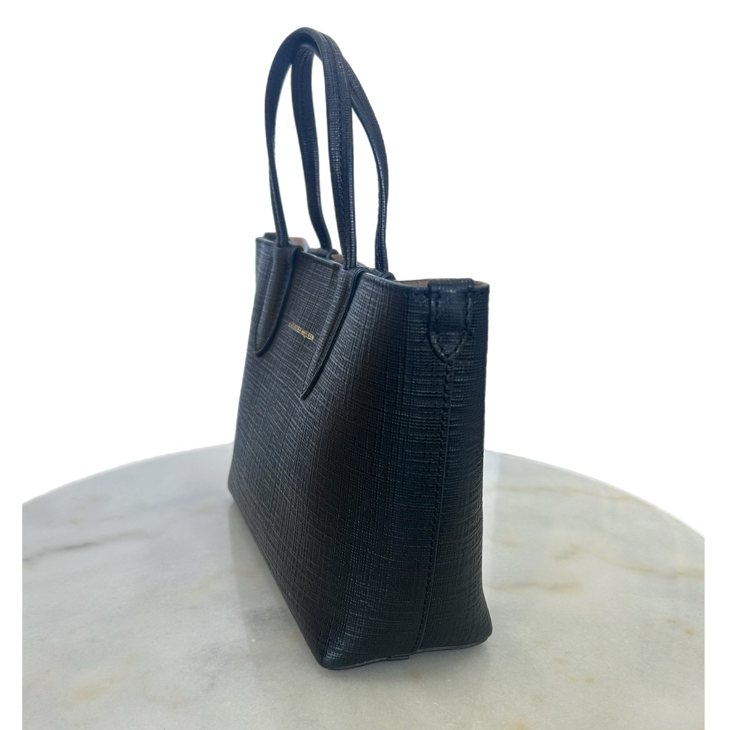 ALEXANDER McQUEEN - Black Mini Shopper Tote / Crossbody Bag