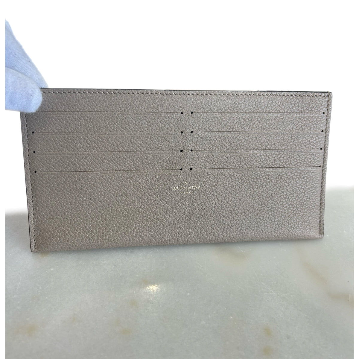 LOUIS VUITTON - Pochette Félicie Tourterelle Empreinte Leather