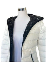 MONCLER - Herbe Hooded Short Down Jacket Sz 3 - Natural White